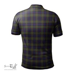 Scottish MacLellan Tartan Mens Polo Shirt with Family Crest Scottish Polo Shirt Scottish Plaid Tartan Plaid - ScotsTee - scotstee.com