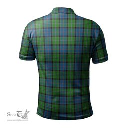 Scottish Stirling Tartan Mens Polo Shirt with Family Crest Scottish Polo Shirt Scottish Plaid Tartan Plaid - ScotsTee - scotstee.com