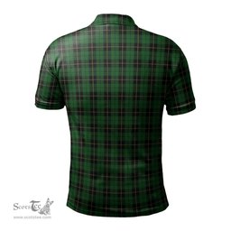Scottish Wallace Hunting Tartan Mens Polo Shirt with Family Crest Scottish Polo Shirt Scottish Plaid Tartan Plaid - ScotsTee - scotstee.com