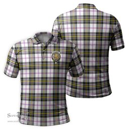 Scottish MacPherson Dress Modern Tartan Mens Polo Shirt with Family Crest Scottish Polo Shirt Scottish Plaid Tartan Plaid - ScotsTee - scotstee.com