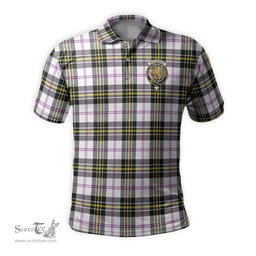 Scottish MacPherson Dress Modern Tartan Mens Polo Shirt with Family Crest Scottish Polo Shirt Scottish Plaid Tartan Plaid - ScotsTee - scotstee.com