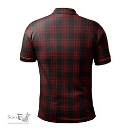 Scottish Menzies Hunting Tartan Mens Polo Shirt with Family Crest Scottish Polo Shirt Scottish Plaid Tartan Plaid - ScotsTee - scotstee.com