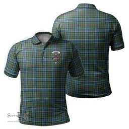 Scottish Ogilvie (Ogilvy) Hunting Ancient Tartan Mens Polo Shirt with Family Crest Scottish Polo Shirt Scottish Plaid Tartan Plaid - ScotsTee - scotstee.com