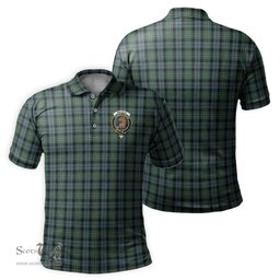 Scottish Melville Tartan Mens Polo Shirt with Family Crest Scottish Polo Shirt Scottish Plaid Tartan Plaid - ScotsTee - scotstee.com