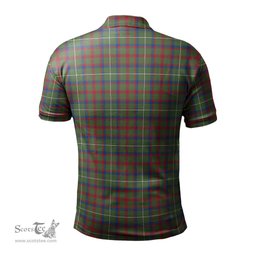 Scottish Shaw Green Modern Tartan Mens Polo Shirt with Family Crest Scottish Polo Shirt Scottish Plaid Tartan Plaid - ScotsTee - scotstee.com