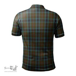 Scottish MacTavish Hunting Tartan Mens Polo Shirt with Family Crest Scottish Polo Shirt Scottish Plaid Tartan Plaid - ScotsTee - scotstee.com