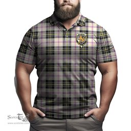 Scottish MacPherson Dress Ancient Tartan Mens Polo Shirt with Family Crest Scottish Polo Shirt Scottish Plaid Tartan Plaid - ScotsTee - scotstee.com