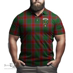 Scottish MacPhail Blue Bands Tartan Mens Polo Shirt with Family Crest Scottish Polo Shirt Scottish Plaid Tartan Plaid - ScotsTee - scotstee.com