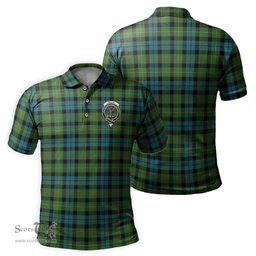Scottish Rollo Ancient Tartan Mens Polo Shirt with Family Crest Scottish Polo Shirt Scottish Plaid Tartan Plaid - ScotsTee - scotstee.com