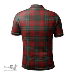 Scottish MacLean Tartan Mens Polo Shirt with Family Crest Scottish Polo Shirt Scottish Plaid Tartan Plaid - ScotsTee - scotstee.com
