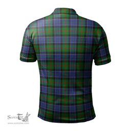 Scottish Paterson Tartan Mens Polo Shirt with Family Crest Scottish Polo Shirt Scottish Plaid Tartan Plaid - ScotsTee - scotstee.com
