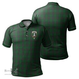 Scottish MacLean of Duart Hunting Tartan Mens Polo Shirt with Family Crest Scottish Polo Shirt Scottish Plaid Tartan Plaid - ScotsTee - scotstee.com