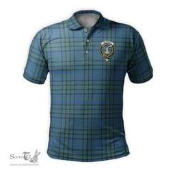 Scottish Matheson Hunting Ancient Tartan Mens Polo Shirt with Family Crest Scottish Polo Shirt Scottish Plaid Tartan Plaid - ScotsTee - scotstee.com