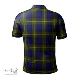 Scottish Muir Tartan Mens Polo Shirt with Family Crest Scottish Polo Shirt Scottish Plaid Tartan Plaid - ScotsTee - scotstee.com