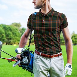 Scottish Moran Family Ubique Tartan Mens Polo Shirt Scottish Polo Shirt Scottish Plaid Tartan Plaid - ScotsTee - scotstee.com
