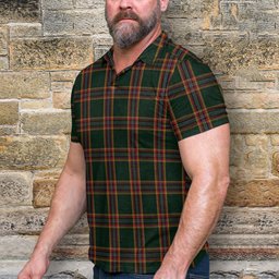 Scottish Moran Family Ubique Tartan Mens Polo Shirt Scottish Polo Shirt Scottish Plaid Tartan Plaid - ScotsTee - scotstee.com