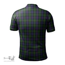 Scottish Murray of Atholl Tartan Mens Polo Shirt with Family Crest Scottish Polo Shirt Scottish Plaid Tartan Plaid - ScotsTee - scotstee.com