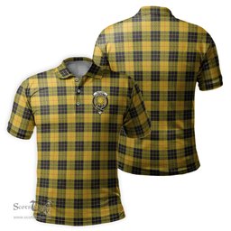 Scottish MacLeod of Lewis Ancient Tartan Mens Polo Shirt with Family Crest Scottish Polo Shirt Scottish Plaid Tartan Plaid - ScotsTee - scotstee.com