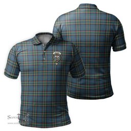 Scottish Ralston UK Tartan Mens Polo Shirt with Family Crest Scottish Polo Shirt Scottish Plaid Tartan Plaid - ScotsTee - scotstee.com