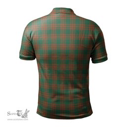 Scottish Menzies Green Ancient Tartan Mens Polo Shirt with Family Crest Scottish Polo Shirt Scottish Plaid Tartan Plaid - ScotsTee - scotstee.com