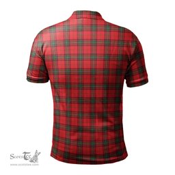 Scottish Seton Modern Tartan Mens Polo Shirt with Family Crest Scottish Polo Shirt Scottish Plaid Tartan Plaid - ScotsTee - scotstee.com