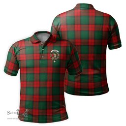 Scottish Stewart Atholl Modern Tartan Mens Polo Shirt with Family Crest Scottish Polo Shirt Scottish Plaid Tartan Plaid - ScotsTee - scotstee.com
