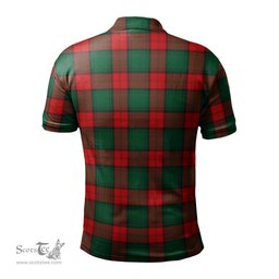 Scottish Stewart Atholl Modern Tartan Mens Polo Shirt with Family Crest Scottish Polo Shirt Scottish Plaid Tartan Plaid - ScotsTee - scotstee.com