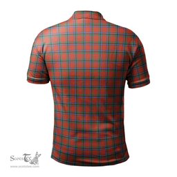 Scottish Sinclair Ancient Tartan Mens Polo Shirt with Family Crest Scottish Polo Shirt Scottish Plaid Tartan Plaid - ScotsTee - scotstee.com