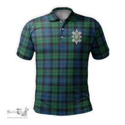 Scottish Black Watch Ancient Tartan Mens Polo Shirt with Family Crest Scottish Polo Shirt Scottish Plaid Tartan Plaid - ScotsTee - scotstee.com