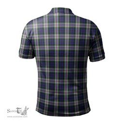 Scottish Baird Dress Tartan Mens Polo Shirt with Family Crest Scottish Polo Shirt Scottish Plaid Tartan Plaid - ScotsTee - scotstee.com