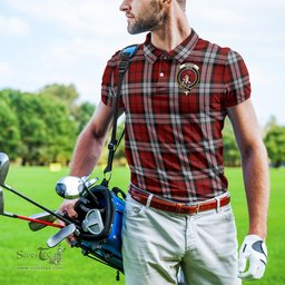 Scottish Brodie Dress Tartan Mens Polo Shirt with Family Crest Scottish Polo Shirt Scottish Plaid Tartan Plaid - ScotsTee - scotstee.com