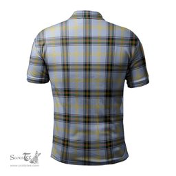 Scottish Bell Tartan Mens Polo Shirt with Family Crest Scottish Polo Shirt Scottish Plaid Tartan Plaid - ScotsTee - scotstee.com