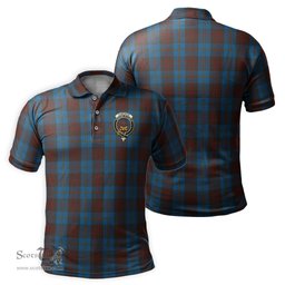 Scottish Cameron Hunting Tartan Mens Polo Shirt with Family Crest Scottish Polo Shirt Scottish Plaid Tartan Plaid - ScotsTee - scotstee.com