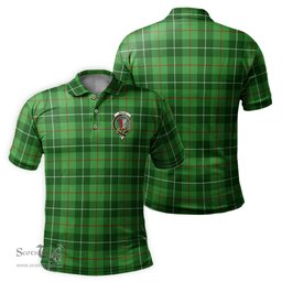 Scottish Boyle Tartan Mens Polo Shirt with Family Crest Scottish Polo Shirt Scottish Plaid Tartan Plaid - ScotsTee - scotstee.com