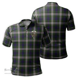Scottish Blair Dress Tartan Mens Polo Shirt with Family Crest Scottish Polo Shirt Scottish Plaid Tartan Plaid - ScotsTee - scotstee.com