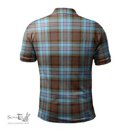 Scottish Anderson Ancient Tartan Mens Polo Shirt with Family Crest Scottish Polo Shirt Scottish Plaid Tartan Plaid - ScotsTee - scotstee.com