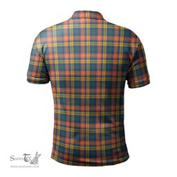 Scottish Buchanan Ancient Tartan Mens Polo Shirt with Family Crest Scottish Polo Shirt Scottish Plaid Tartan Plaid - ScotsTee - scotstee.com