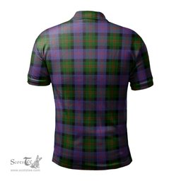 Scottish Blair Modern Tartan Mens Polo Shirt with Family Crest Scottish Polo Shirt Scottish Plaid Tartan Plaid - ScotsTee - scotstee.com