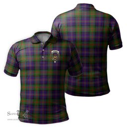 Scottish Cameron of Erracht Modern Tartan Mens Polo Shirt with Family Crest Scottish Polo Shirt Scottish Plaid Tartan Plaid - ScotsTee - scotstee.com
