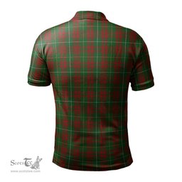 Scottish Bruce Hunting Tartan Mens Polo Shirt with Family Crest Scottish Polo Shirt Scottish Plaid Tartan Plaid - ScotsTee - scotstee.com