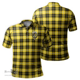 Scottish Barclay Dress Modern Tartan Mens Polo Shirt with Family Crest Scottish Polo Shirt Scottish Plaid Tartan Plaid - ScotsTee - scotstee.com