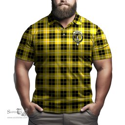 Scottish Barclay Dress Modern Tartan Mens Polo Shirt with Family Crest Scottish Polo Shirt Scottish Plaid Tartan Plaid - ScotsTee - scotstee.com