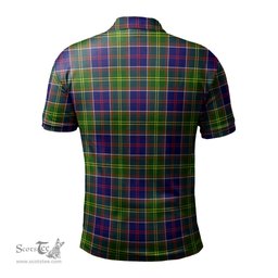Scottish Arnott Tartan Mens Polo Shirt with Family Crest Scottish Polo Shirt Scottish Plaid Tartan Plaid - ScotsTee - scotstee.com