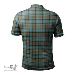 Scottish Brisbane modern Tartan Mens Polo Shirt with Family Crest Scottish Polo Shirt Scottish Plaid Tartan Plaid - ScotsTee - scotstee.com