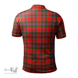 Scottish Butter Tartan Mens Polo Shirt with Family Crest Scottish Polo Shirt Scottish Plaid Tartan Plaid - ScotsTee - scotstee.com