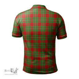 Scottish Callander Modern Tartan Mens Polo Shirt with Family Crest Scottish Polo Shirt Scottish Plaid Tartan Plaid - ScotsTee - scotstee.com