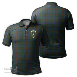 Scottish Buchanan Hunting Tartan Mens Polo Shirt with Family Crest Scottish Polo Shirt Scottish Plaid Tartan Plaid - ScotsTee - scotstee.com