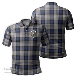 Scottish Ferguson Dress Tartan Mens Polo Shirt with Family Crest Scottish Polo Shirt Scottish Plaid Tartan Plaid - ScotsTee - scotstee.com