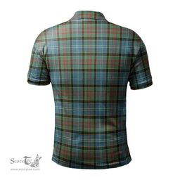 Scottish Cathcart Tartan Mens Polo Shirt with Family Crest Scottish Polo Shirt Scottish Plaid Tartan Plaid - ScotsTee - scotstee.com