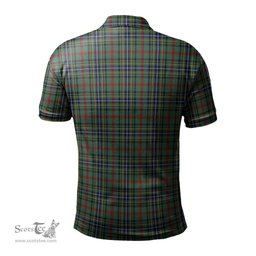 Scottish Bisset Tartan Mens Polo Shirt with Family Crest Scottish Polo Shirt Scottish Plaid Tartan Plaid - ScotsTee - scotstee.com